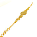 Iconic Oval Striped 22k Gold Bracelet