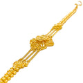 Palatial Floral Netted 22k Gold Bracelet