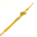 Palatial Floral Netted 22k Gold Bracelet