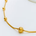 Dazzling Disco Orb 22k Gold Necklace 