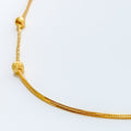 Graceful Slender 22k Gold Necklace 