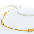 Magnificent Striped Bead 22k Gold Necklace 