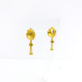 Dainty Chandelier 22K Gold Bali Earrings