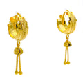 Dainty Chandelier 22K Gold Bali Earrings