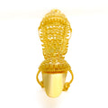 Palatial Curved 22k Overall Gold Finger Ring
