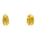 Modest Dual Dotted 22K Gold Bali Earrings