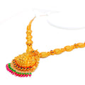 Ornate Antique 22k Gold Laxmi Necklace