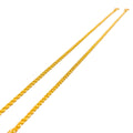 Trendy Lightweight 22K Gold Rope Anklet Pair 