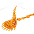 Impressive Maha Laxmi Antique 22k Gold Necklace