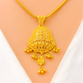 Ornamental Dressy Heirloom 22k Gold Pendant Set 