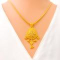 Ornamental Dressy Heirloom 22k Gold Pendant Set 