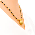 Reflective Striped 22k Gold Thali Mangal Sutra