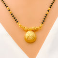 Elegant Floral 22k Gold Thali Mangal Sutra