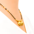 Bright Striped Flower 22k Gold Thali Mangal Sutra