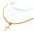 tasteful-dressy-22k-gold-cross-pendant