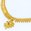 Decorative Vine Motif 22k Gold Necklace 