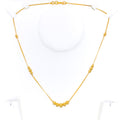 Delicate Dressy 22K Gold Orb Necklace - 18"  