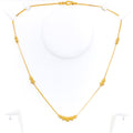 Shimmering Dotted 22K Gold Orb Necklace - 18"