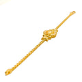 Crescent Moon Adorned 22k Gold Baby Bracelet