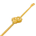 Sophisticated Striped 22k Gold Baby Bracelet