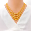 Faceted Bead 22k Gold Lara Necklace Set 