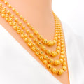 Faceted Bead 22k Gold Lara Necklace Set 