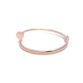 Gleaming 21k Rose Gold CZ Nail Bangle Bracelet 