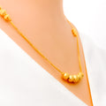 Delicate Dressy 22K Gold Orb Necklace - 18"  