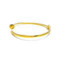 Attractive 21k Gold Nail Bangle Bracelet 