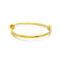 High Finish 21k Gold Nail Bangle Bracelet 