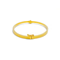 Sleek Lightweight 21k Gold Bangle Bracelet 