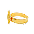 Timeless Beautiful Kite Shaped 21k Gold Bracelet W / Matching Ring 