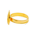 Majestic Mesh 21k Gold Paisley Bracelet W / Matching Ring 