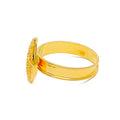 Contour Captivating 21k Gold Netted Paisley Bracelet W / Matching Ring 