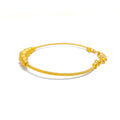 Lovely Multi-Bead 22k Gold Bangle Bracelet