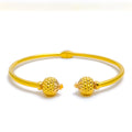 Classic Dazzling Orb 22k Gold Bangle Bracelet 