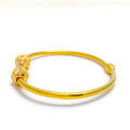 Striking Stylish 22k Gold Bangle Bracelet 