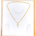 Everyday 22k Gold Cross Pendant