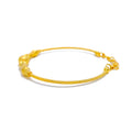 Jazzy Engraved 22k Gold Bangle Bracelet