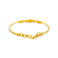 Jazzy Engraved 22k Gold Bangle Bracelet