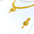 Upscale Luxurious 22k Gold Necklace Set 