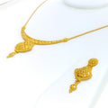 Opulent Graduating 22k Gold Necklace Set 