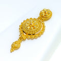 Charming Dome Flower 22k Gold Necklace Set 