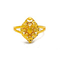 Tasteful Blooming 21k Gold Ring 