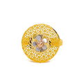 Ritzy Round 22K Gold Ring