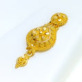 Floral Ornamental 22k Gold Necklace Set 