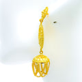 Delightful Hanging Chain 22k Gold Jhumki 