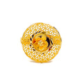 Decorative Floral Jali 22K Gold Ring