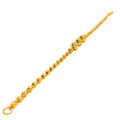 Jazzy Triple Orb 22k Gold Bracelet