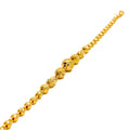 Sparkling Faceted Orb 22k Gold Bracelet